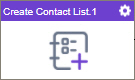 Create Contact List activity