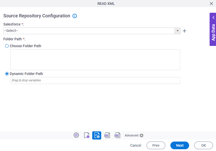 Source Repository Configuration screen Salesforce