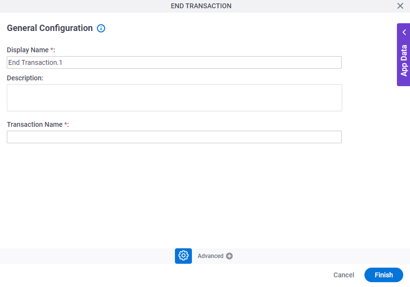 General Configuration screen