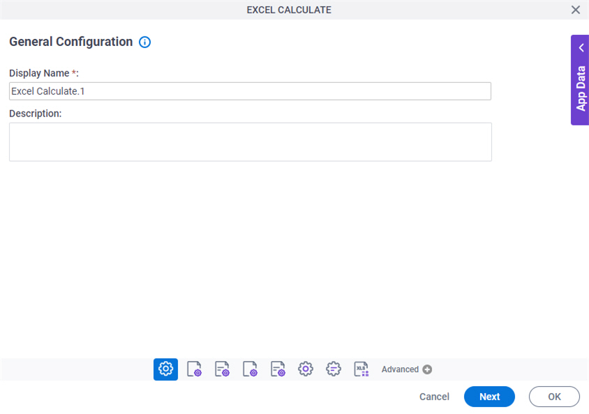 General Configuration screen