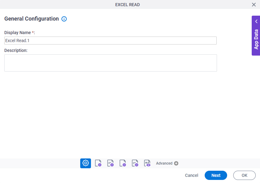 General Configuration screen