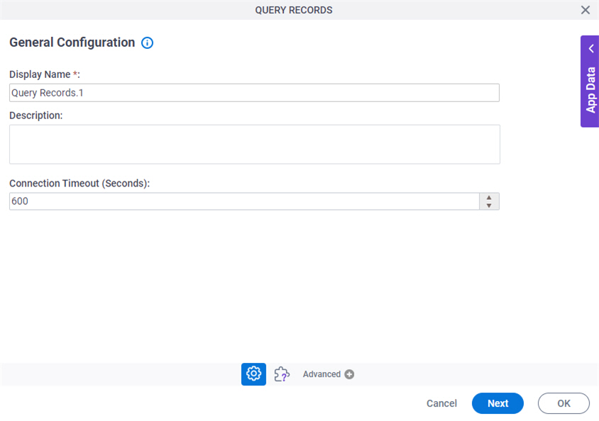 General Configuration screen