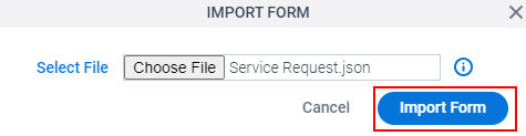 Click Import Form