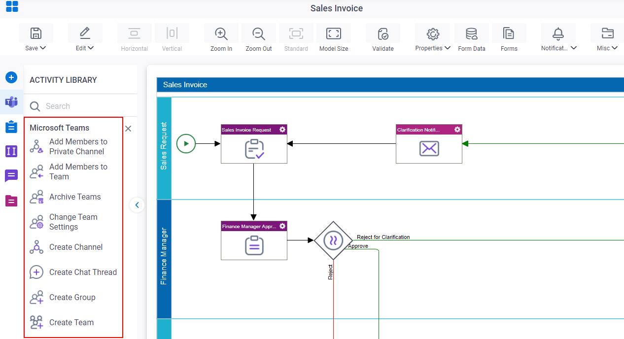 Process Activities for Microsoft Teams