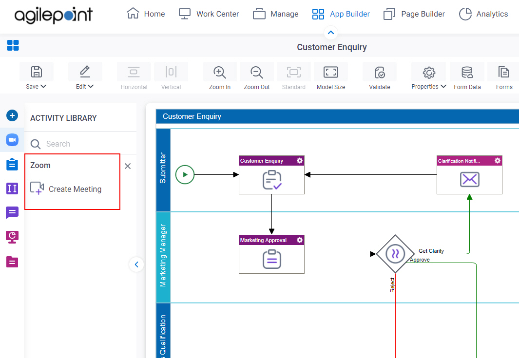 Process Activities for Zoom