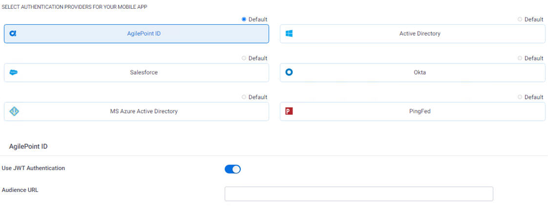 AgilePoint ID Configuration screen
