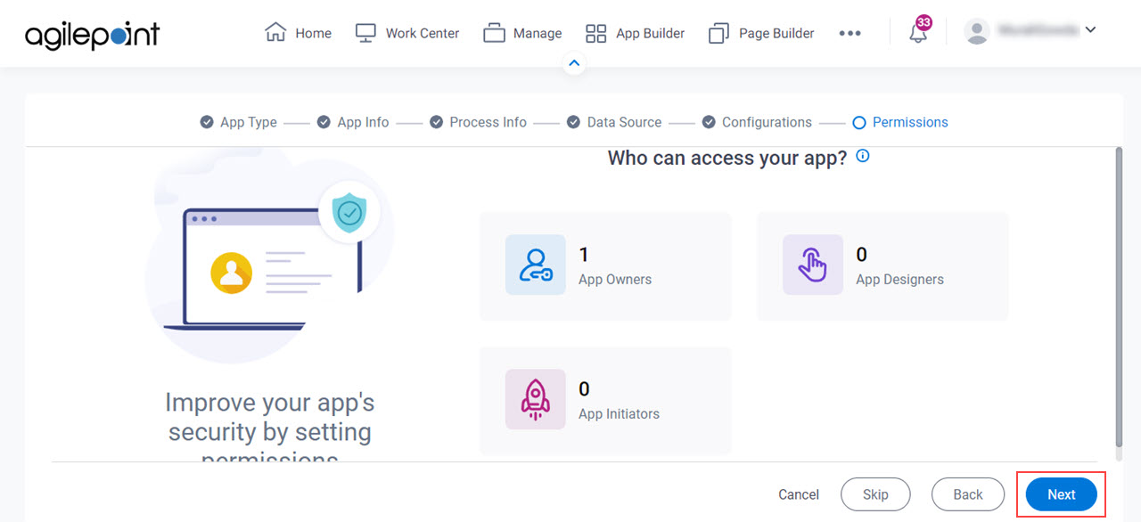 Who can access your app? screen