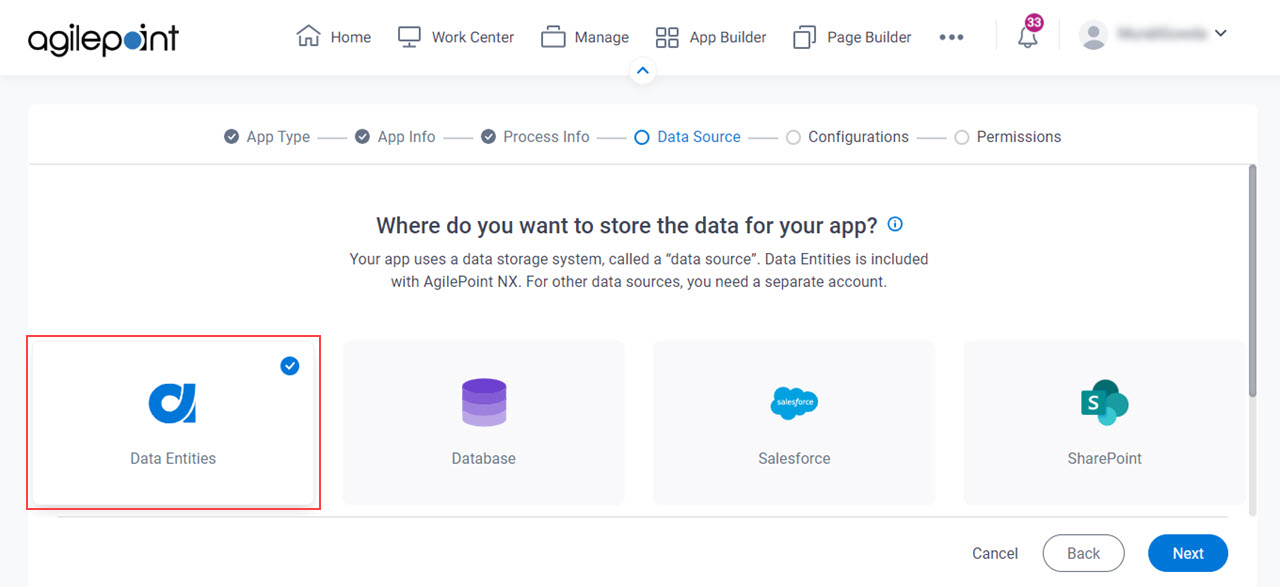Where do you want to store the data for your app?
