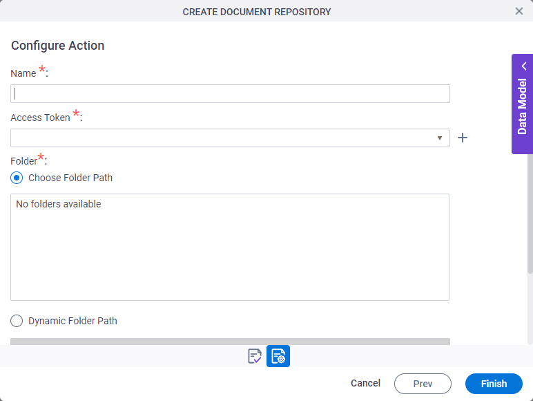 Sample file repository for eForm configuration screen