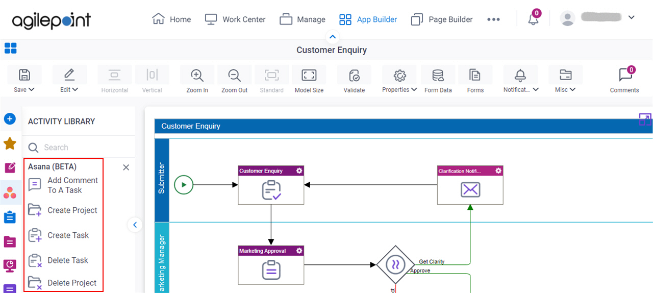 Process Activities for Asana