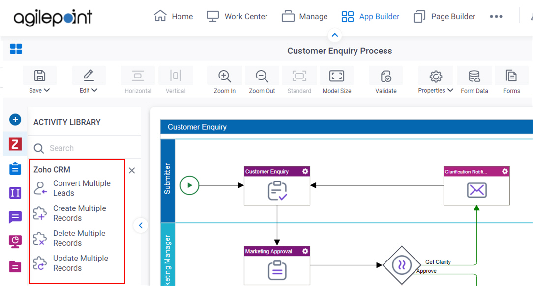 Process Activities for Zoho CRM