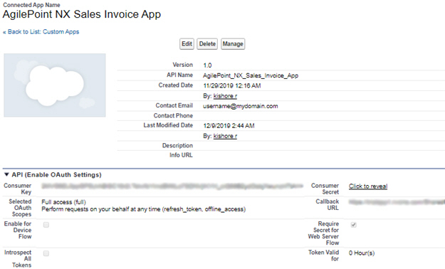 Example How To Get The Access Token Credentials From Salesforce