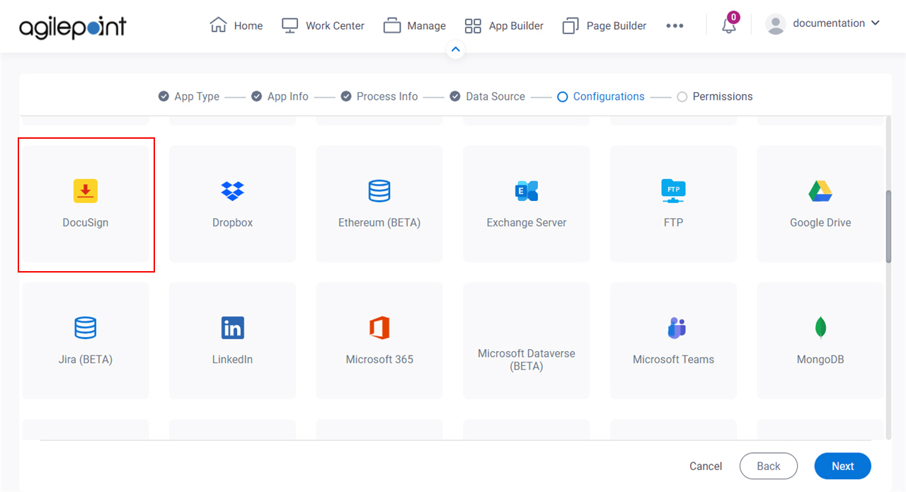 Select DocuSign
