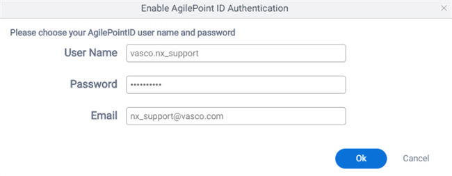 Enable AgilePoint ID Authentication screen
