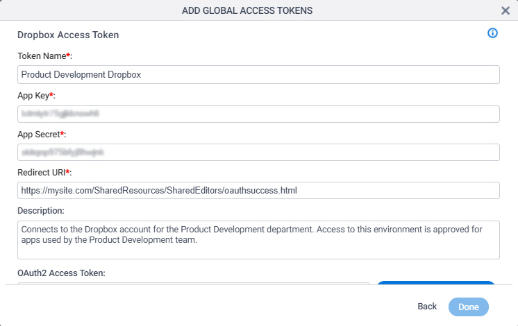 Access Token For Dropbox