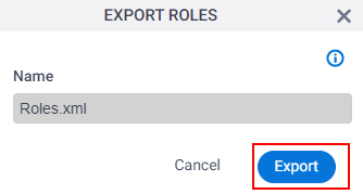 Click Export