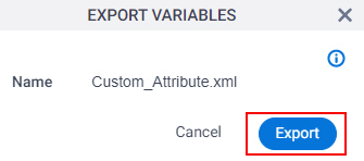 Click Export