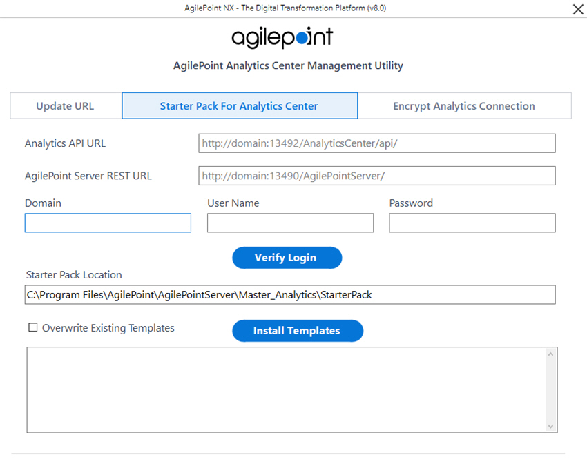 Starter Pack For Analytics Center tab