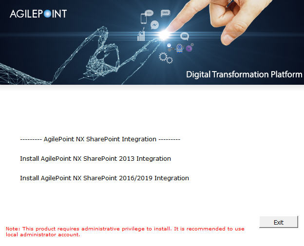 AgilePoint NX SharePoint Integration screen