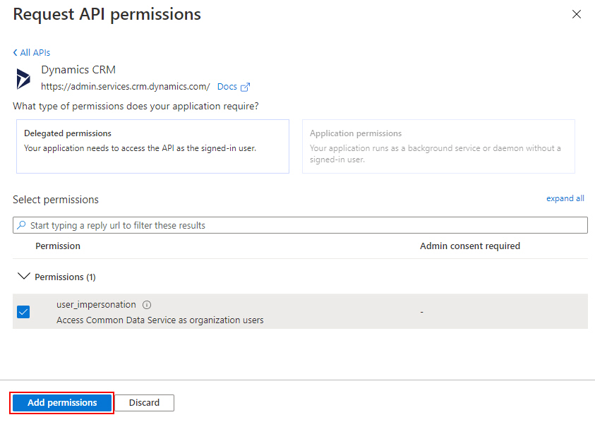 Add Permissions