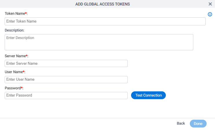 PowerShell Access Token Configuration screen