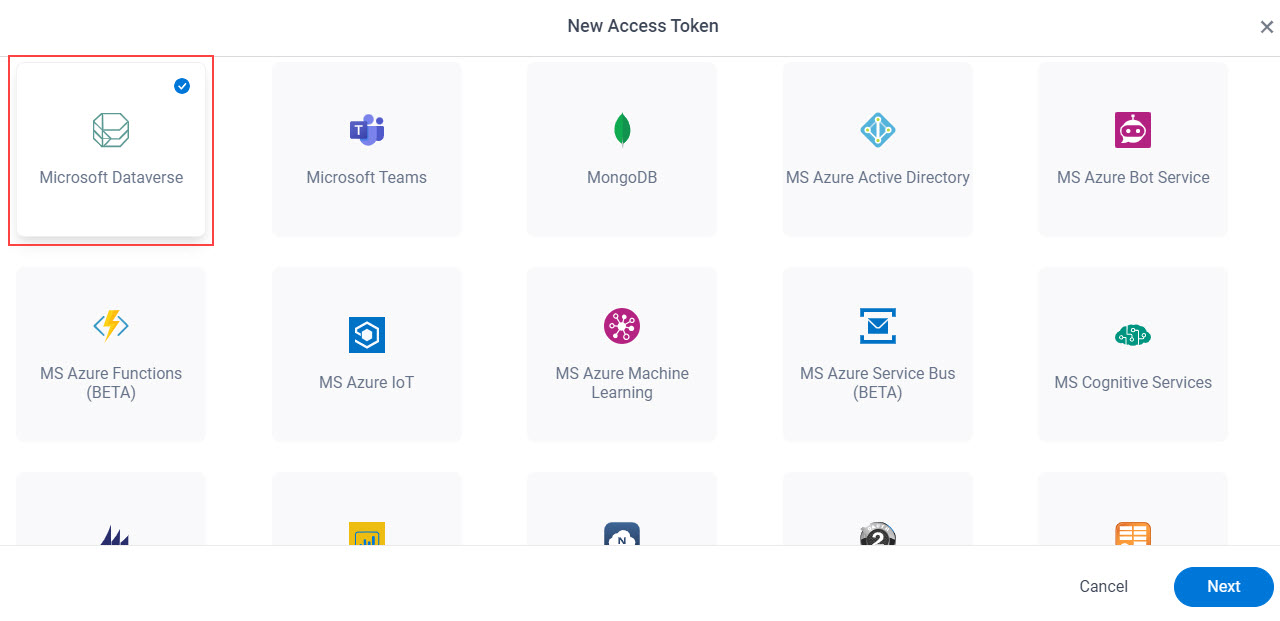 Select CDS App Token