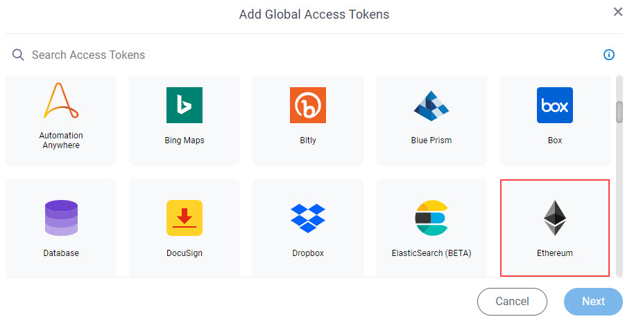 Select Ethereum Access Token