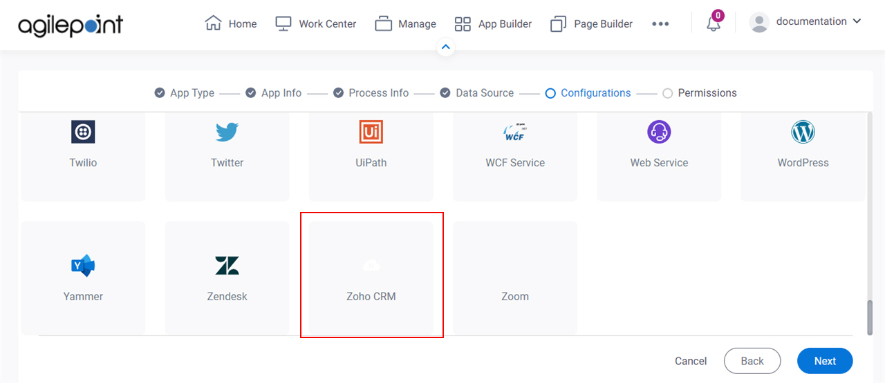 Select Zoho CRM