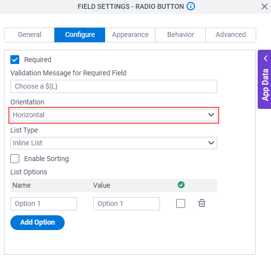 Select Horizontal