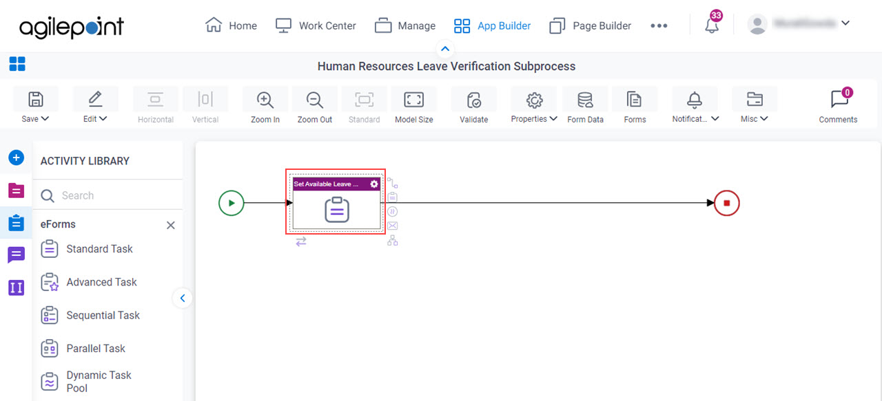 Set Available Leave Hours standard task