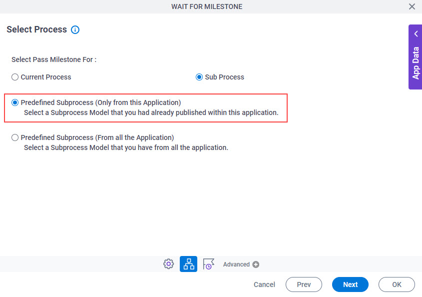 Select Predefined Subprocess