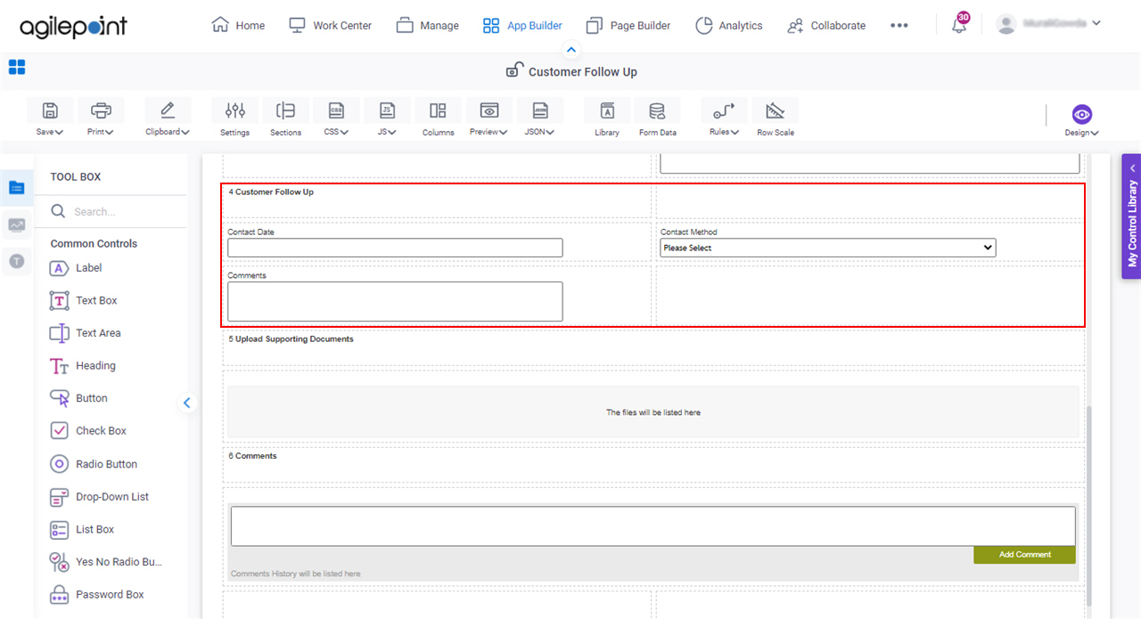 Customer Follow Up eForm