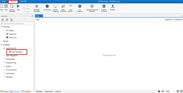 UiPath Studio screen