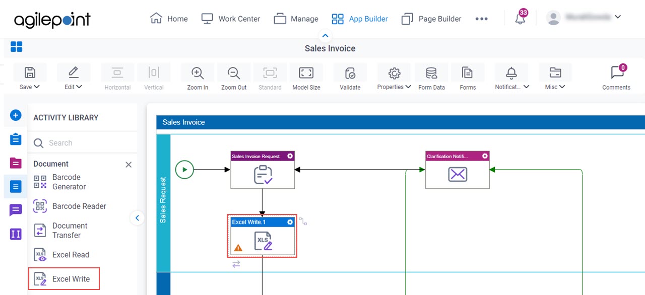 Sales Invoice Process Model