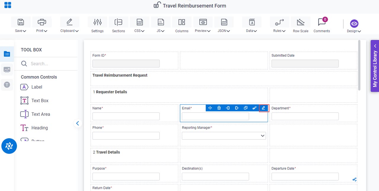 Edit Validation mask form control