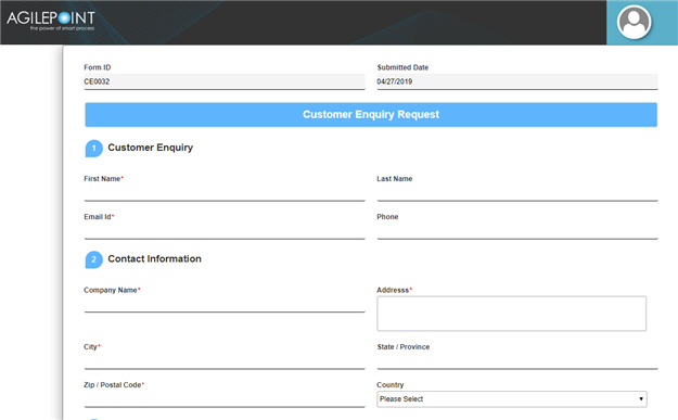 Customer Enquiry Request Form