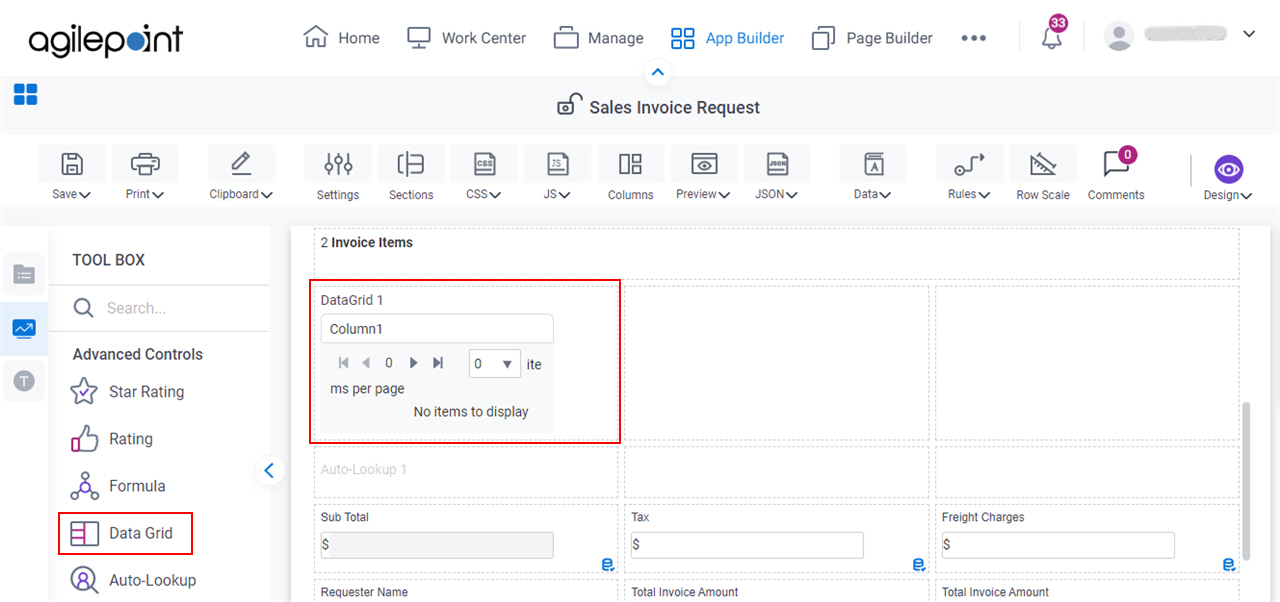 Drag Auto Lookup Control