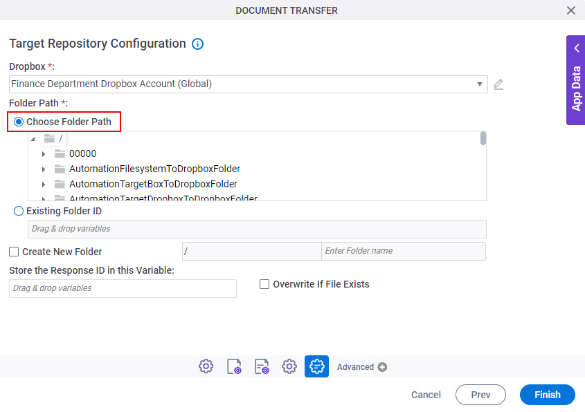 Choose Folder Path