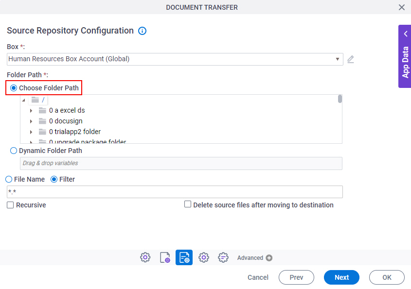 Choose Folder Path