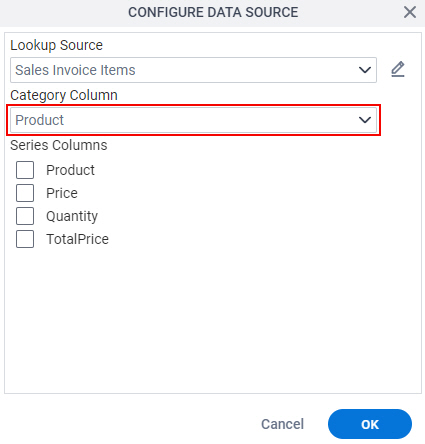 Select Category Column