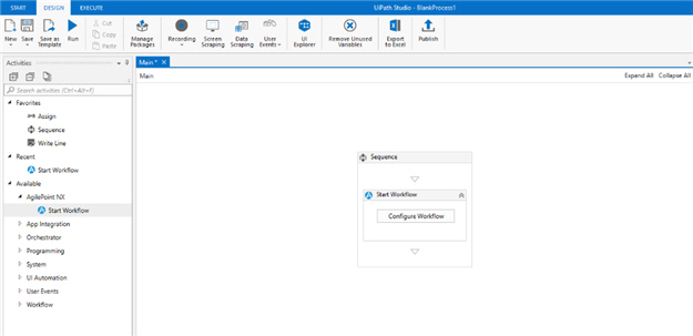 UiPath Studio screen