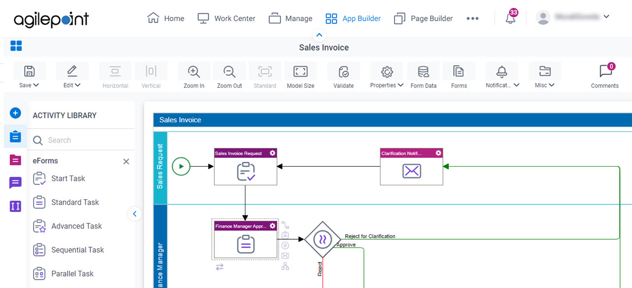 Sales Invoice screen