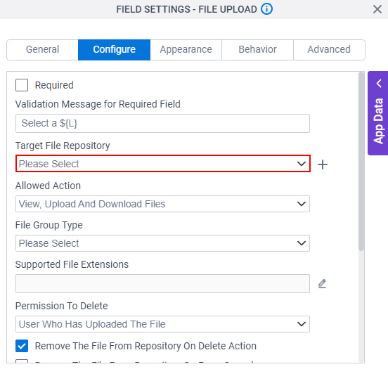 Target File Repository