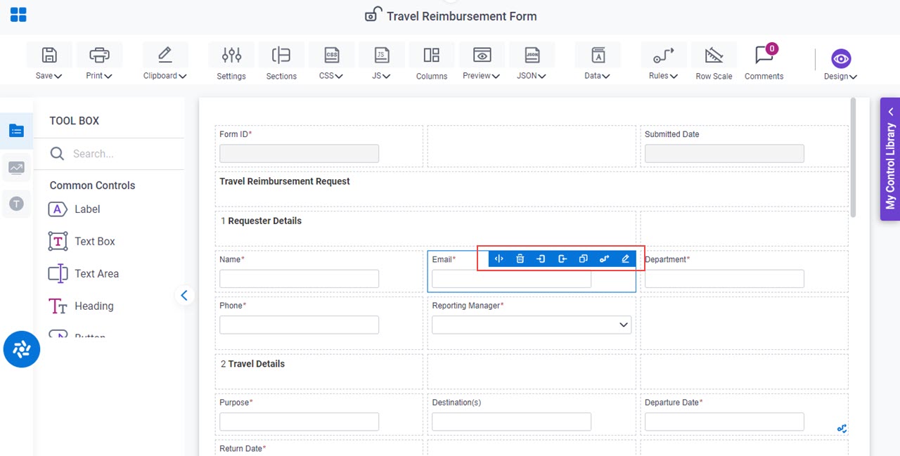 Validation Mask form control