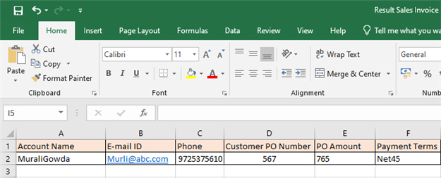 Sales Invoive Finance Manager Approval eForm