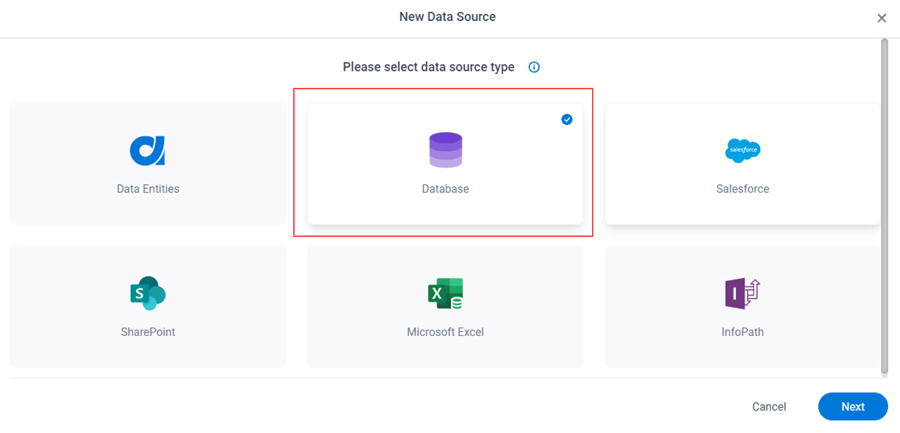 Select Database