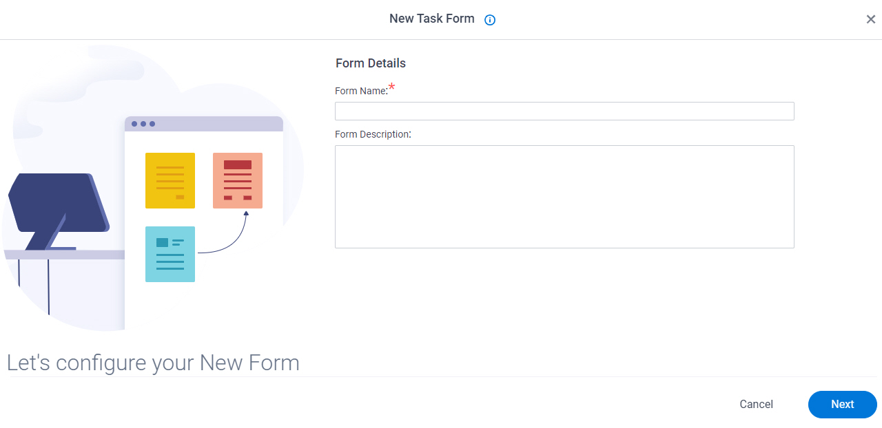 Form Details screen