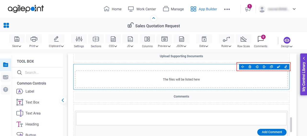 File Upload form control