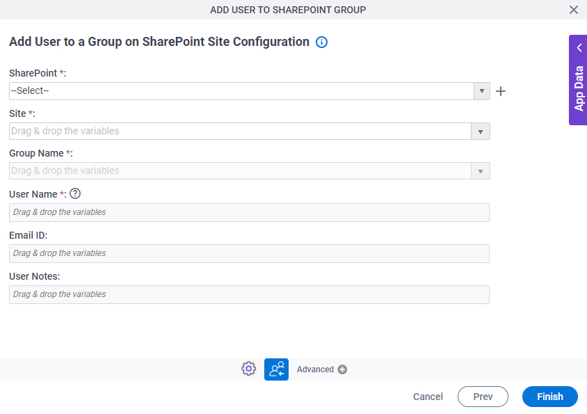 Add User to a Group on SharePoint Site Configuration screen