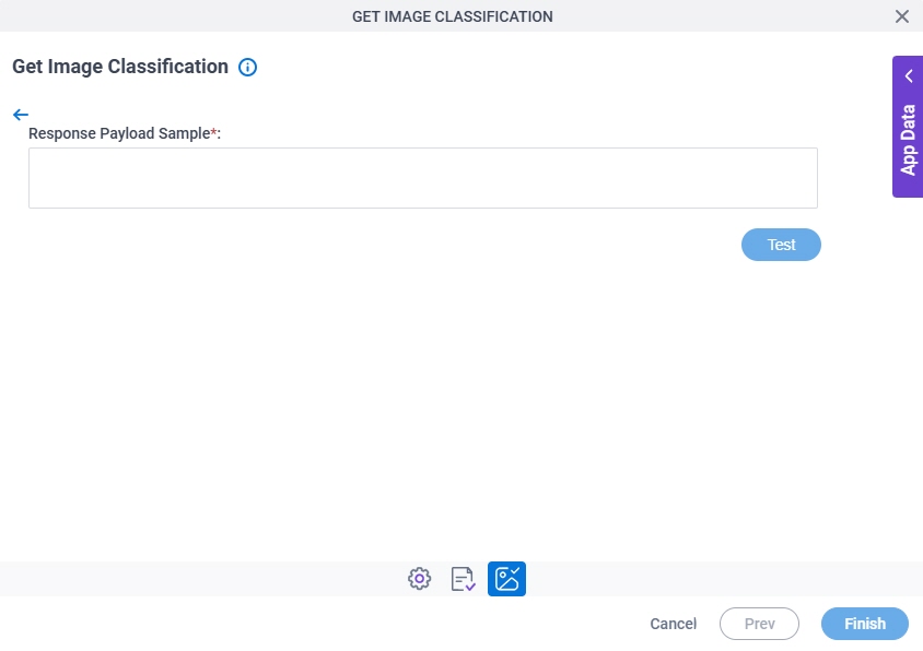 Get Image Classification Parsing Validate screen